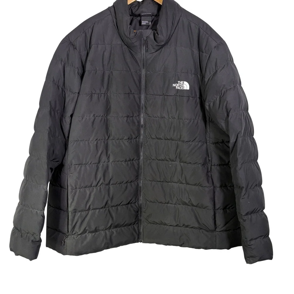 The North Face Big Aconcagua 3 Puffer Jacket Mens 3XL Black Down Winter Coat